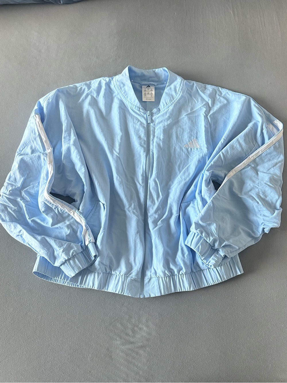 Adidas Light Blue Tracksuit/Windbreaker Jacket